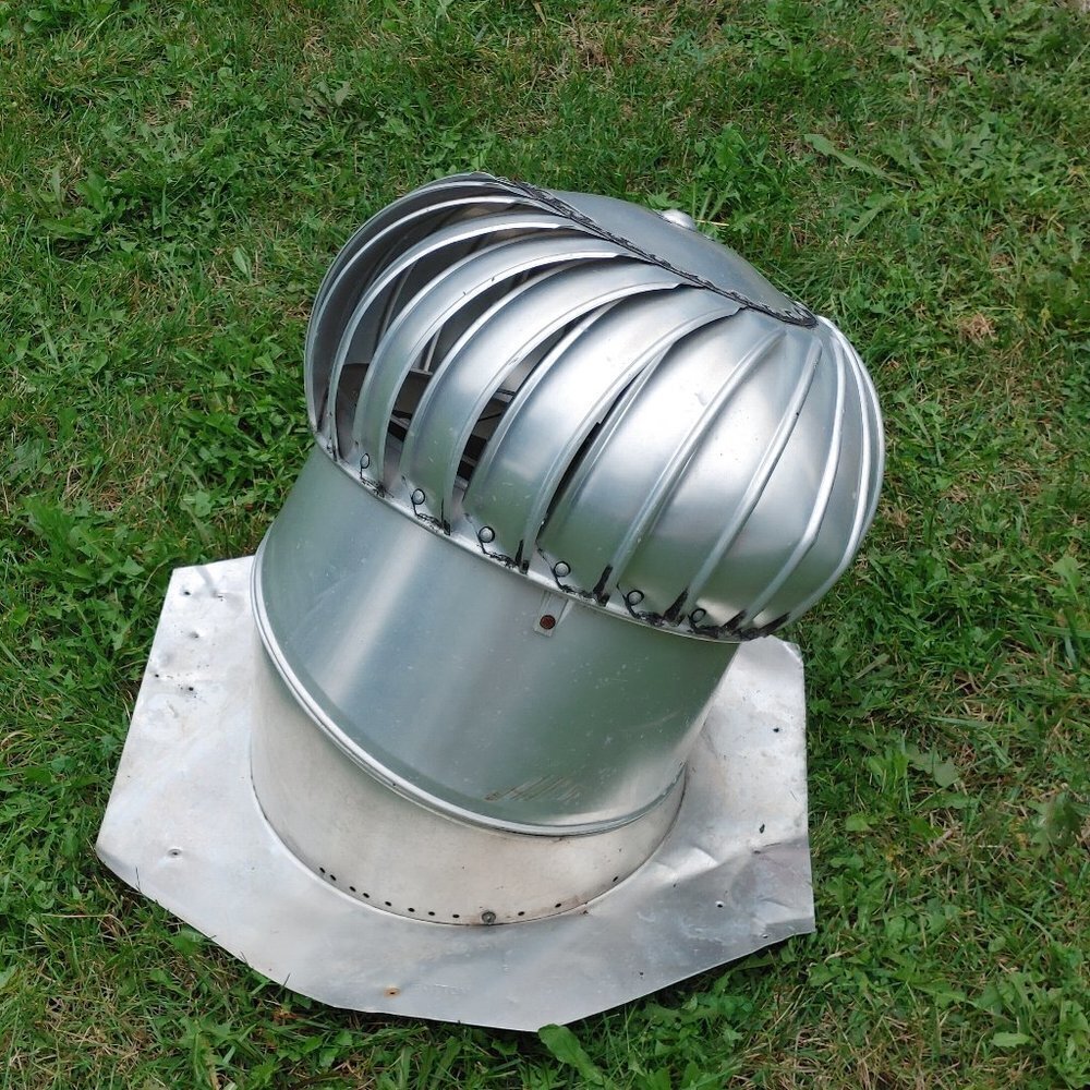 Galvanized Internally Braced Dual-Bearing Wind Turbine Whirlygig Roof Ve…